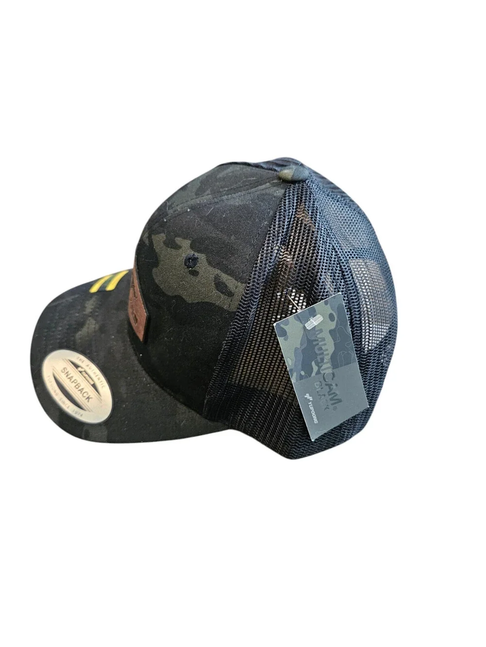 Steel Rhino MultiCam Mens Black trucker hat Camo Print Snap Back